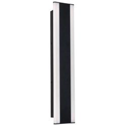 Rhea 24&quot; High Black Outdoor LED Wall Sconce