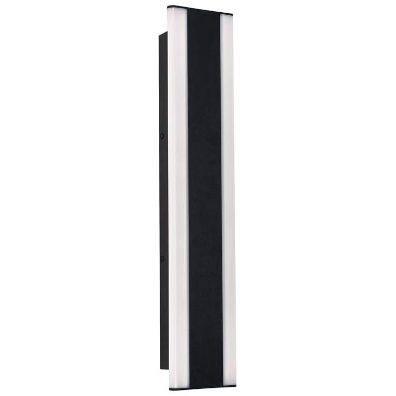 Image 1 Rhea 24" High Black Outdoor LED Wall Sconce