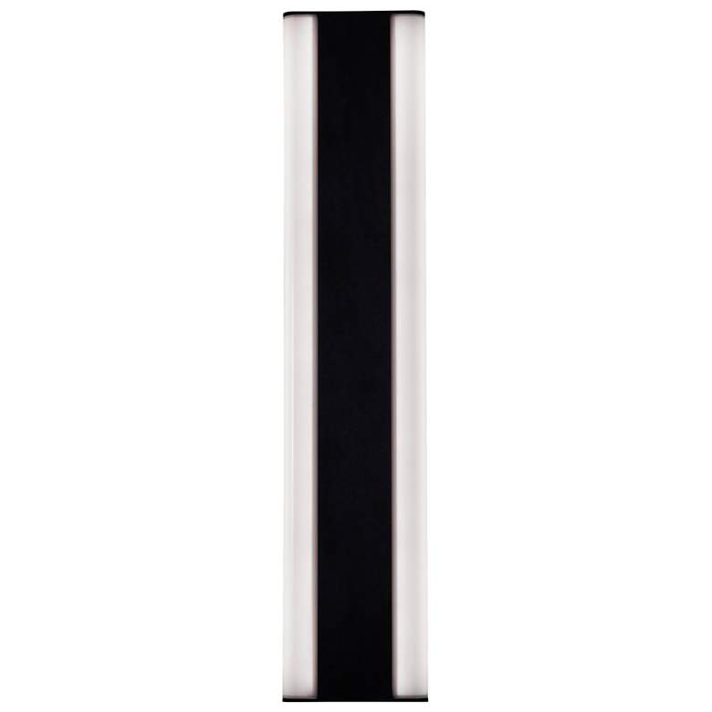 Image 2 Rhea 24" High Black Outdoor LED Wall Sconce more views