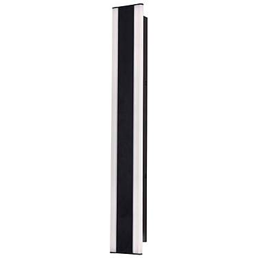 Rhea 36" High Powder-Coated Black LED Outdoor Wall Light