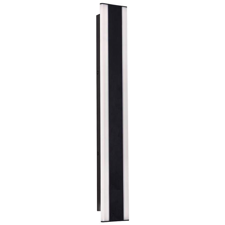 Image 1 Rhea 36 inch High Black Outdoor LED Wall Sconce