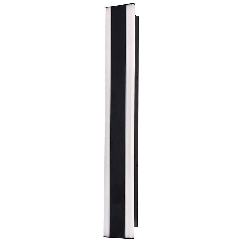 Image 1 Rhea 36" High Powder-Coated Black LED Outdoor Wall Light
