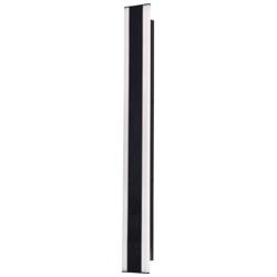 Rhea 48&quot; High Black Outdoor LED Wall Sconce