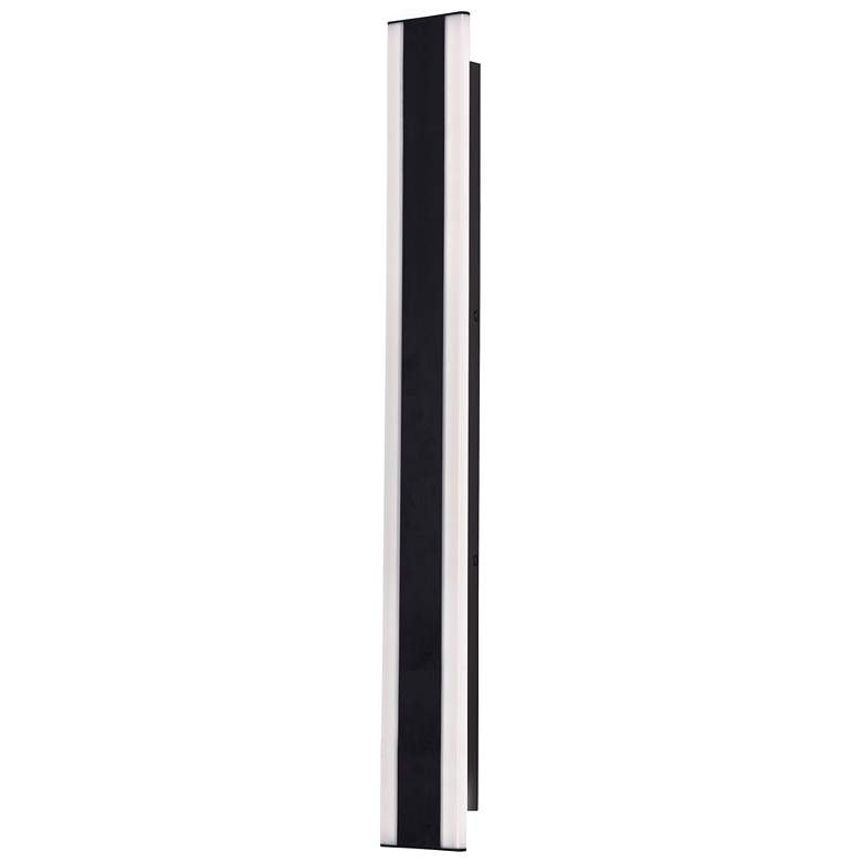 Image 1 Rhea 48 inch High Black Outdoor LED Wall Sconce