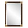 2_Rhea Aged Walnut and Gold 27 1/2" x 39 1/2" Wall Mirror