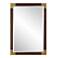 Rhea Aged Walnut and Gold 27 1/2" x 39 1/2" Wall Mirror
