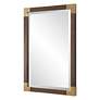 4_Rhea Aged Walnut and Gold 27 1/2" x 39 1/2" Wall Mirror more views