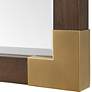 5_Rhea Aged Walnut and Gold 27 1/2" x 39 1/2" Wall Mirror more views