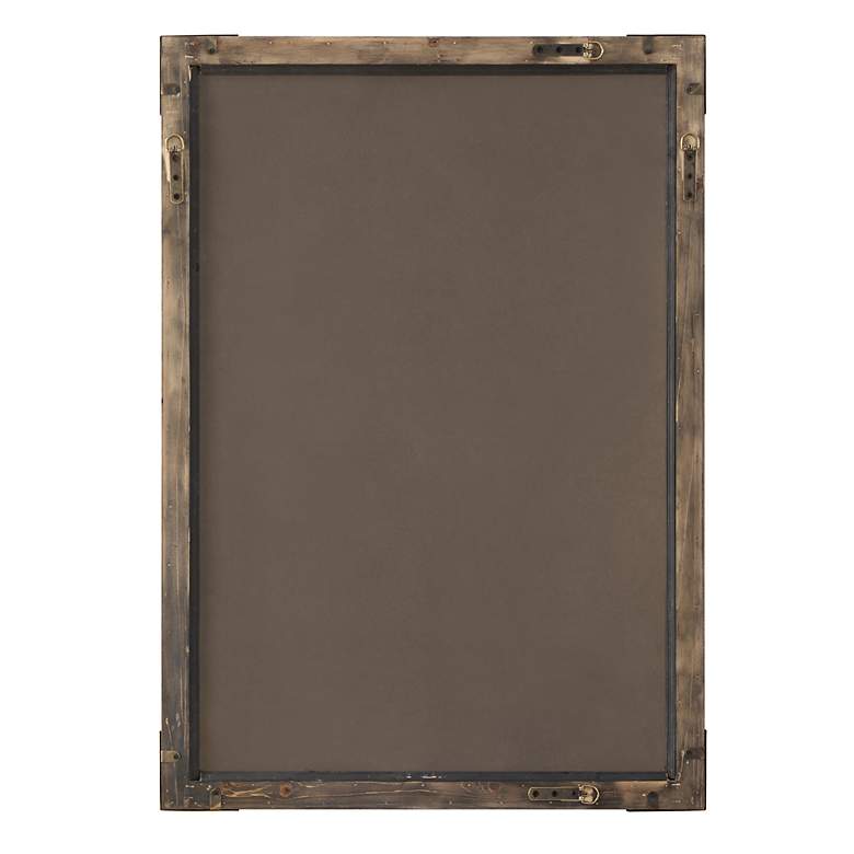 Image 6 Rhea Aged Walnut and Gold 27 1/2" x 39 1/2" Wall Mirror more views