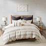 Thumbnail1 of Rhea Ivory Charcoal King/Cal King 3-Piece Comforter Set