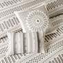 Thumbnail4 of Rhea Ivory Charcoal King/Cal King 3-Piece Comforter Set more views