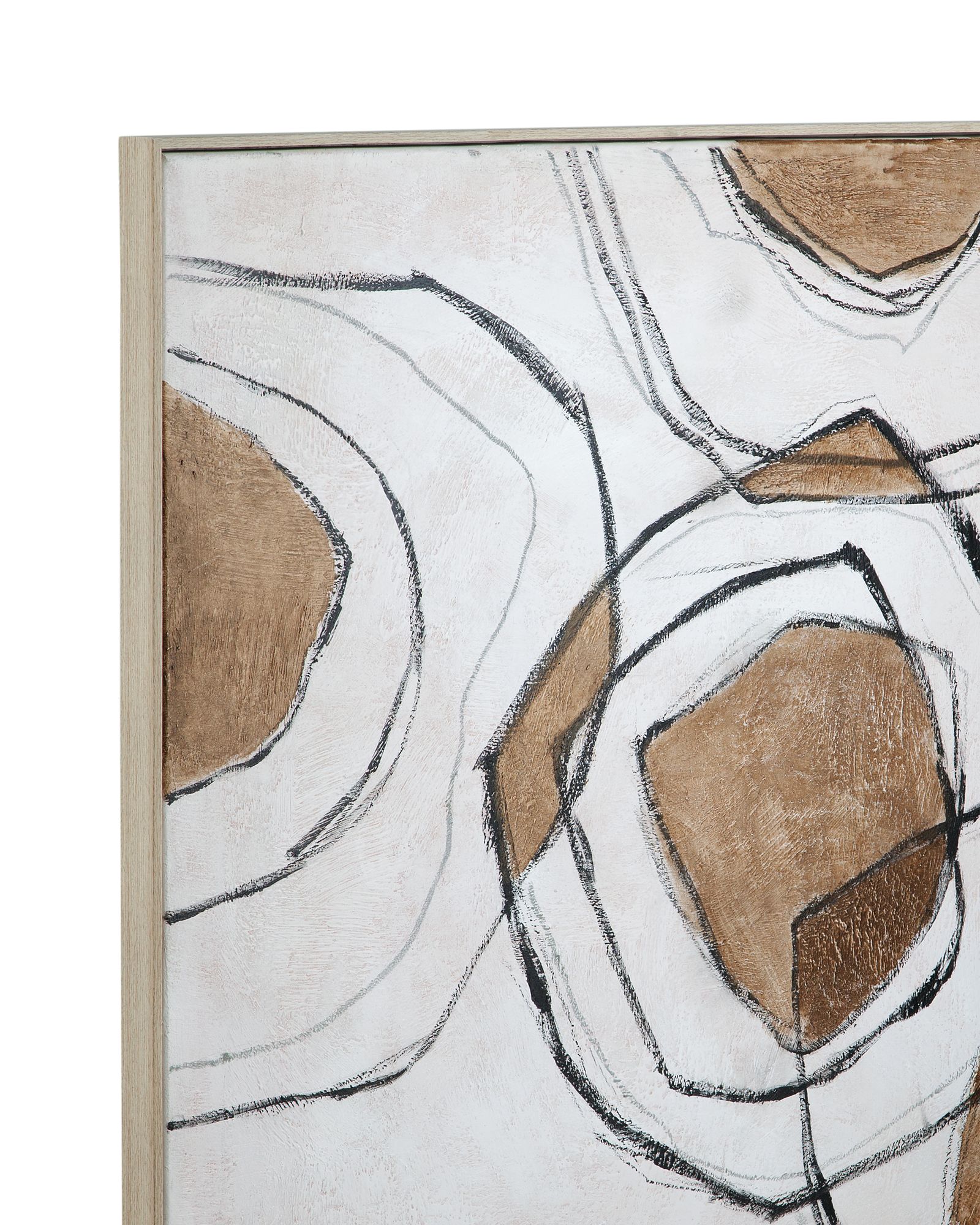 Image 3 Rhetoric 49" x 49" Brown And Black Framed Canvas more views