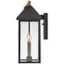5_Rhett 17 3/4"H Black with Bronze 2-Light Outdoor Wall Light more views