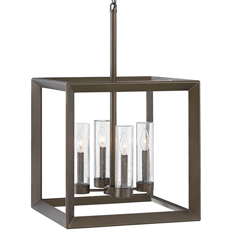 Image 2 Rhodes 18 1/4 inch Wide Warm Bronze 4-Light Outdoor Pendant