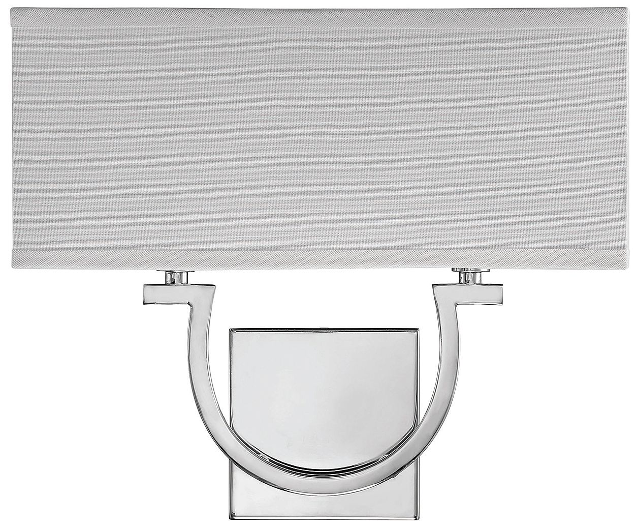 Image 2 Rhodes 2-Light Wall Sconce in Polished Nickel more views
