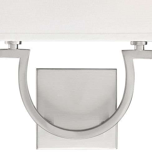 Image 2 Rhodes 2-Light Wall Sconce in Satin Nickel more views