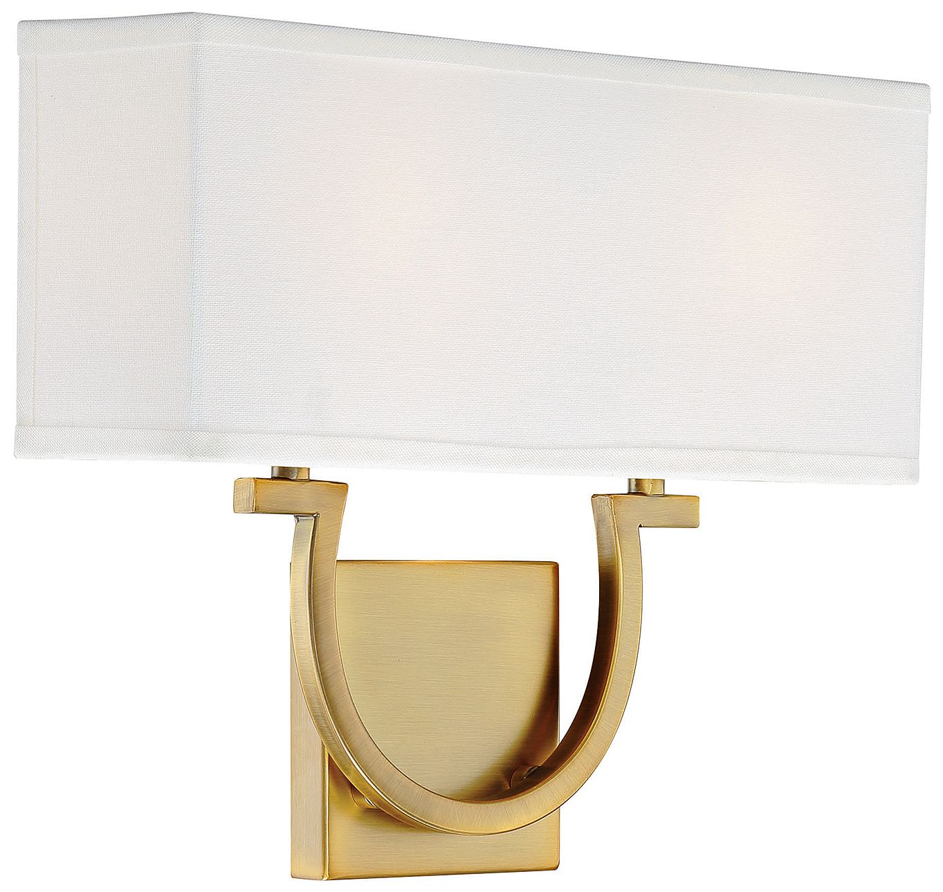 Image 3 Rhodes 2-Light Wall Sconce in Warm Brass more views