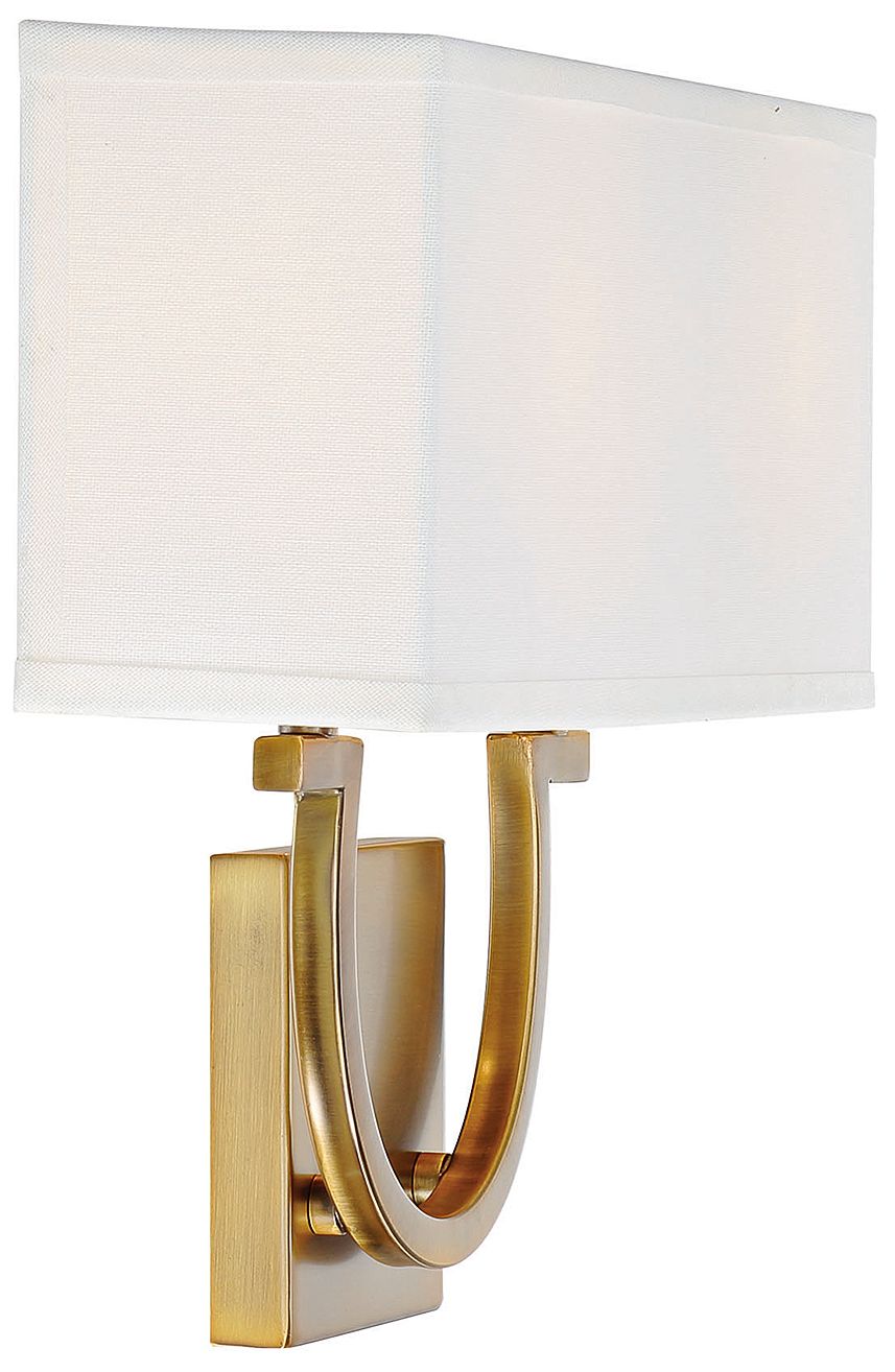 Image 5 Rhodes 2-Light Wall Sconce in Warm Brass more views