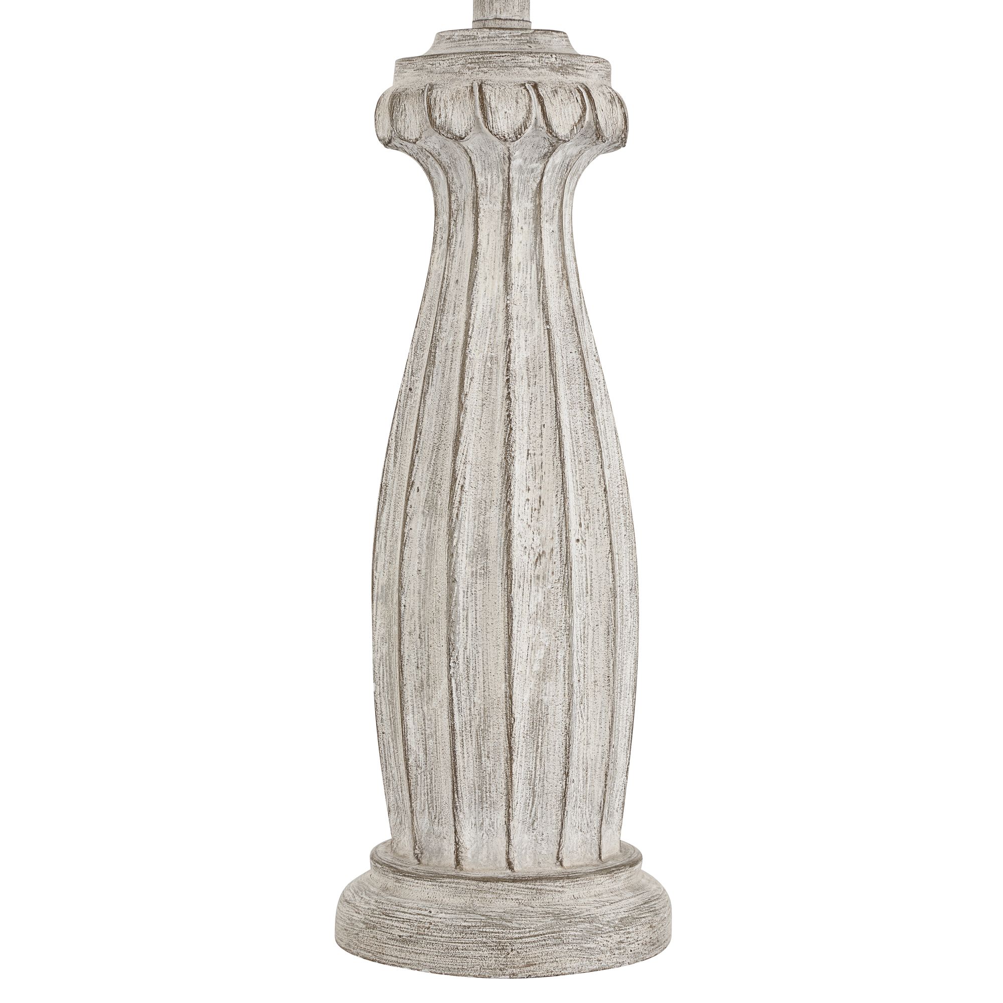 Rhodes 28 1/2" High Distressed White Traditional Table Lamp Set of 2
