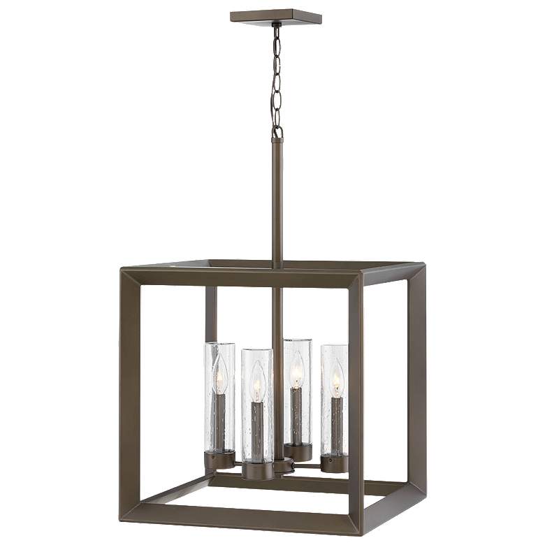 Image 1 Rhodes 28 1/4 inchH Brushed Graphite 3W Outdoor Hanging Light