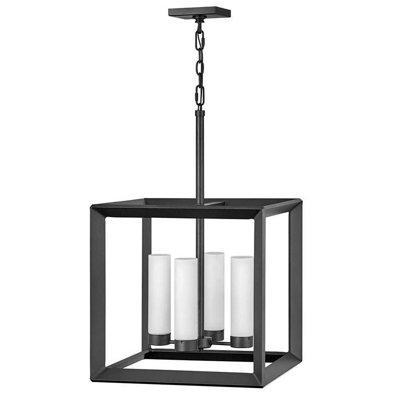 Image 1 Rhodes 28 1/4 inchH Brushed Graphite 4W Outdoor Hanging Light