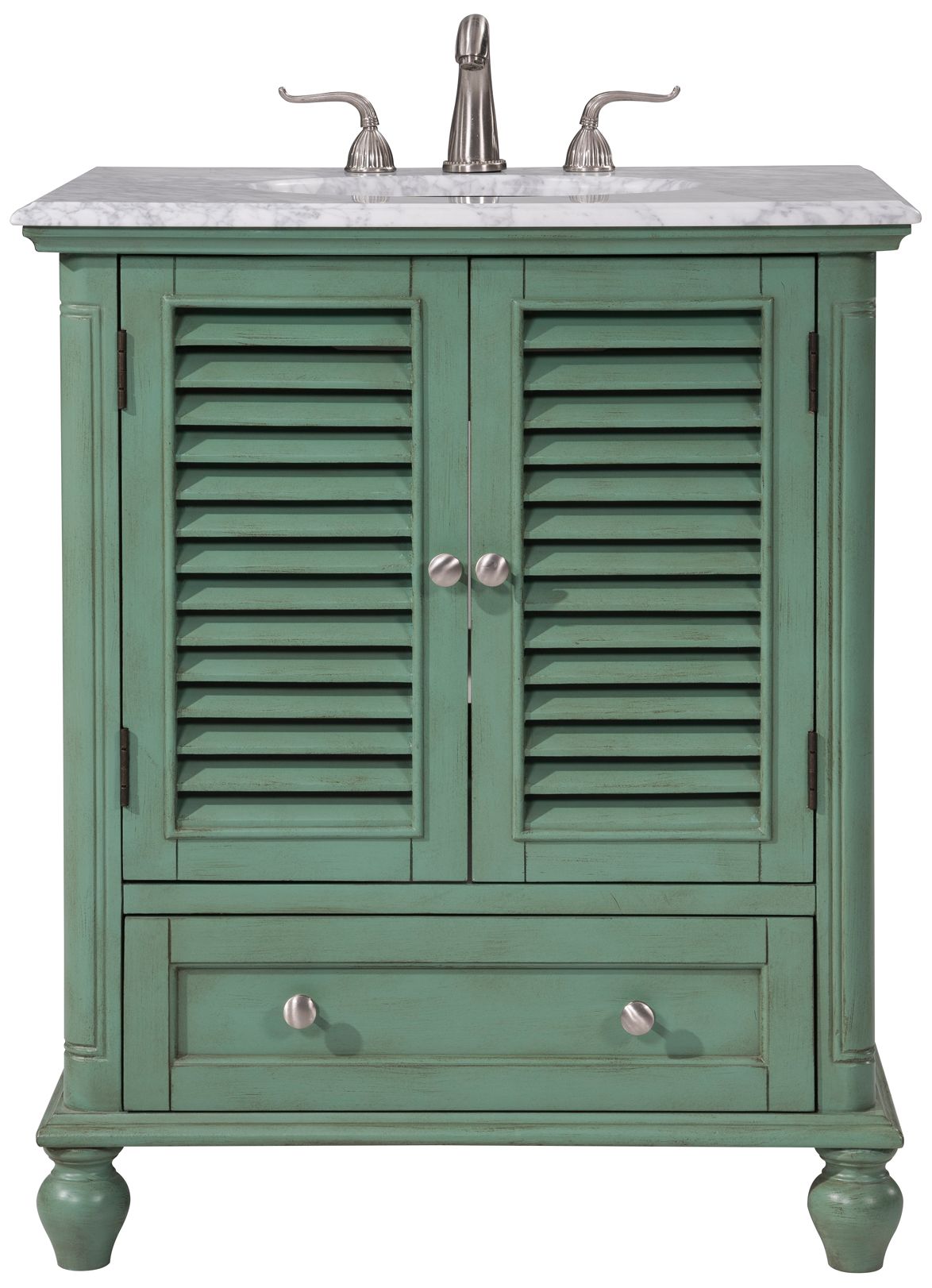 Image 2 Rhodes 30" Wide Vintage Mint Single Sink Bathroom Vanity