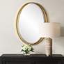 1_Rhodes Metallic Gold Leaf 24 1/4" x 32" Oval Wall Mirror
