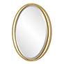 4_Rhodes Metallic Gold Leaf 24 1/4" x 32" Oval Wall Mirror more views