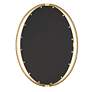 6_Rhodes Metallic Gold Leaf 24 1/4" x 32" Oval Wall Mirror more views