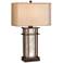 Rhodes Mica Glass Table Lamp with LED Night Lights and USB Cord Dimmer