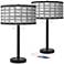 Rhombi Arturo Black Bronze USB Table Lamps Set of 2