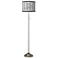 Rhombi Brushed Nickel Pull Chain Floor Lamp