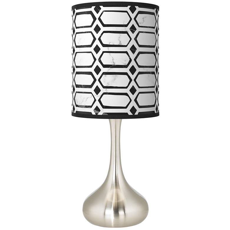 Image 1 Rhombi Giclee Droplet Table Lamp