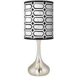 Rhombi Giclee Droplet Table Lamp