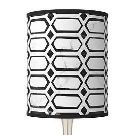 Image2 of Rhombi Giclee Droplet Table Lamp more views