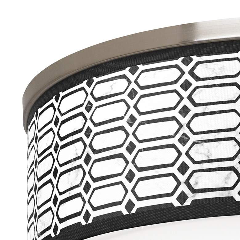 Image 2 Rhombi Giclee Nickel 20 1/4" Wide Ceiling Light more views
