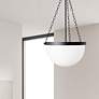 Rhonda 15 1/2" Wide Matte Black Pendant Light