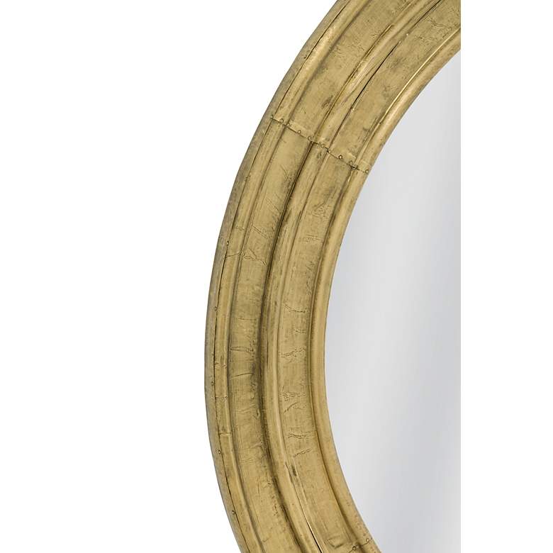 Image 2 Rhone Gold Metal 32" Round Wall Mirror more views