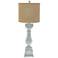 Rhone White Table Lamp with Jefferson Linen Shade