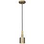 1_Rhoswen 3 1/2" Wide Aged Brass Mini Pendant