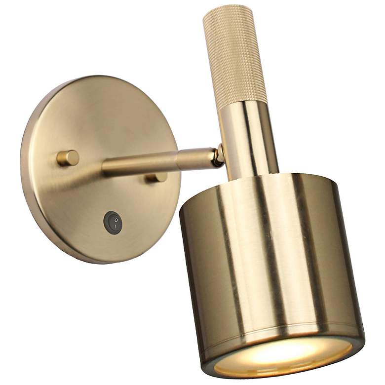 Image 2 Rhoswen 8 1/2" High Aged Brass Wall Sconce
