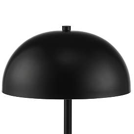 Image3 of Rhys Black Metal Mushroom Dome Modern Table Lamps Set of 2 more views