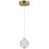 Rhythm 1-Light LED Pendant Gold