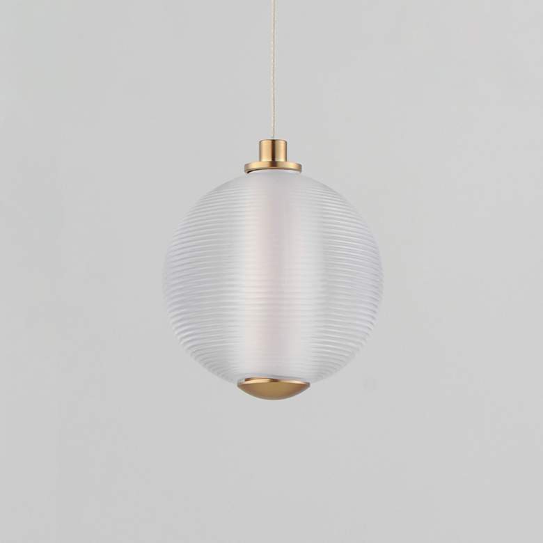 Image 3 Rhythm 1-Light LED Pendant Gold more views