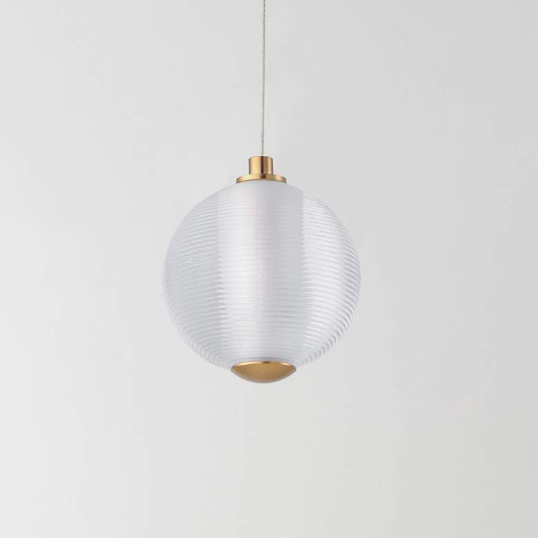Image 4 Rhythm 1-Light LED Pendant Gold more views