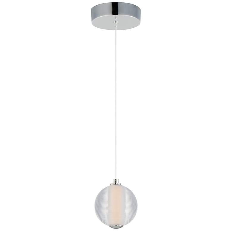Image 2 Rhythm 1-Light LED Pendant Polished Chrome