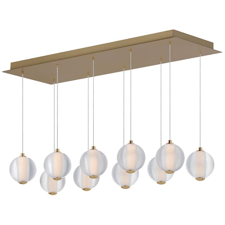 Image 1 Rhythm 10-Light LED Pendant Gold
