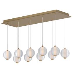 Rhythm 10-Light LED Pendant Gold