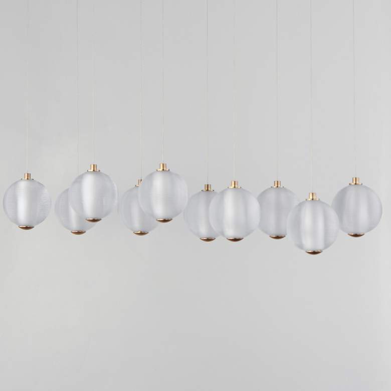 Image 2 Rhythm 10-Light LED Pendant Gold more views