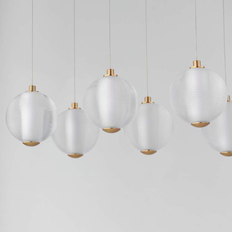 Image 3 Rhythm 10-Light LED Pendant Gold more views